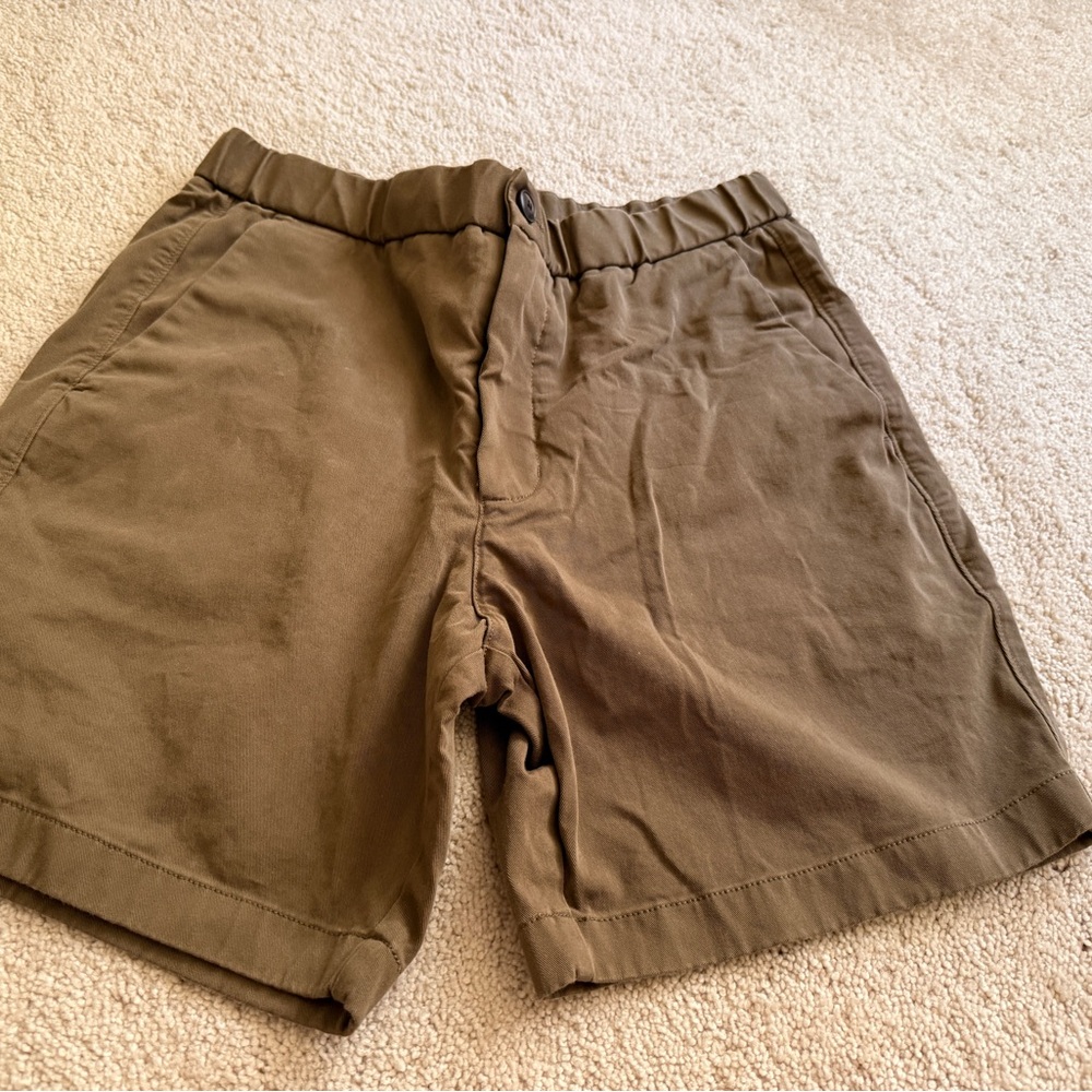 Everlane Men's Tan Flat Front Shorts